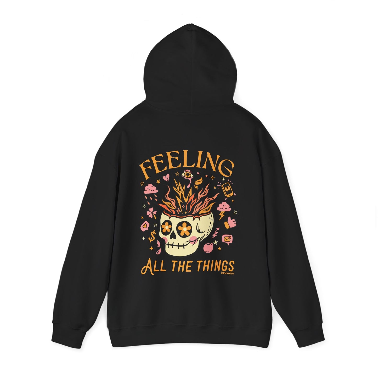 Two-Sided Skull Hoodie | Feeling All The Things