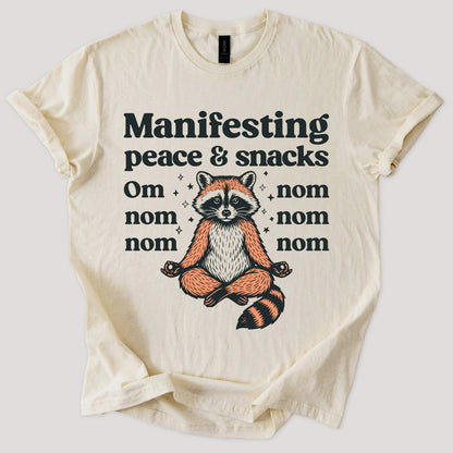 Manifesting Peace & Snacks Tee