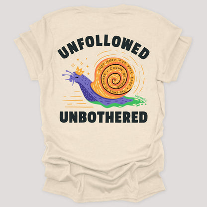 Two-Sided Snail Tee | Unfollowed Unbothered