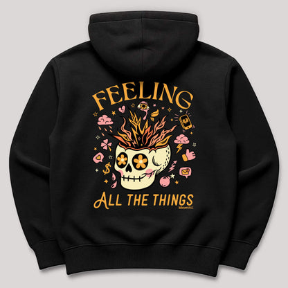 Two-Sided Skull Hoodie | Feeling All The Things