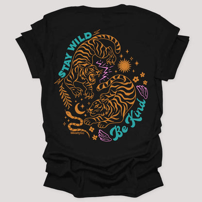 Two-Sided Tiger Tee | Stay Wild Be Kind
