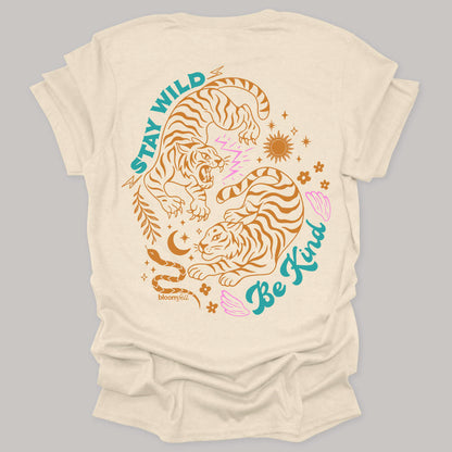 Two-Sided Tiger Tee | Stay Wild Be Kind