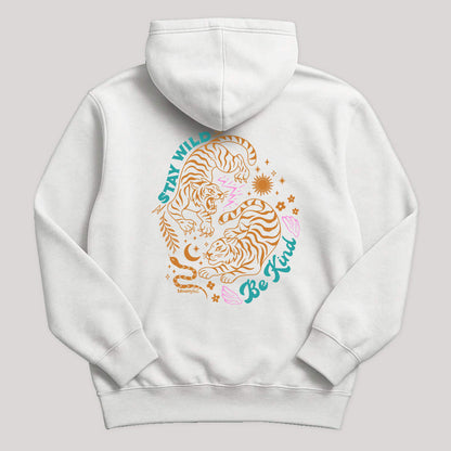 Two-Sided Tiger Hoodie | Stay Wild Be Kind