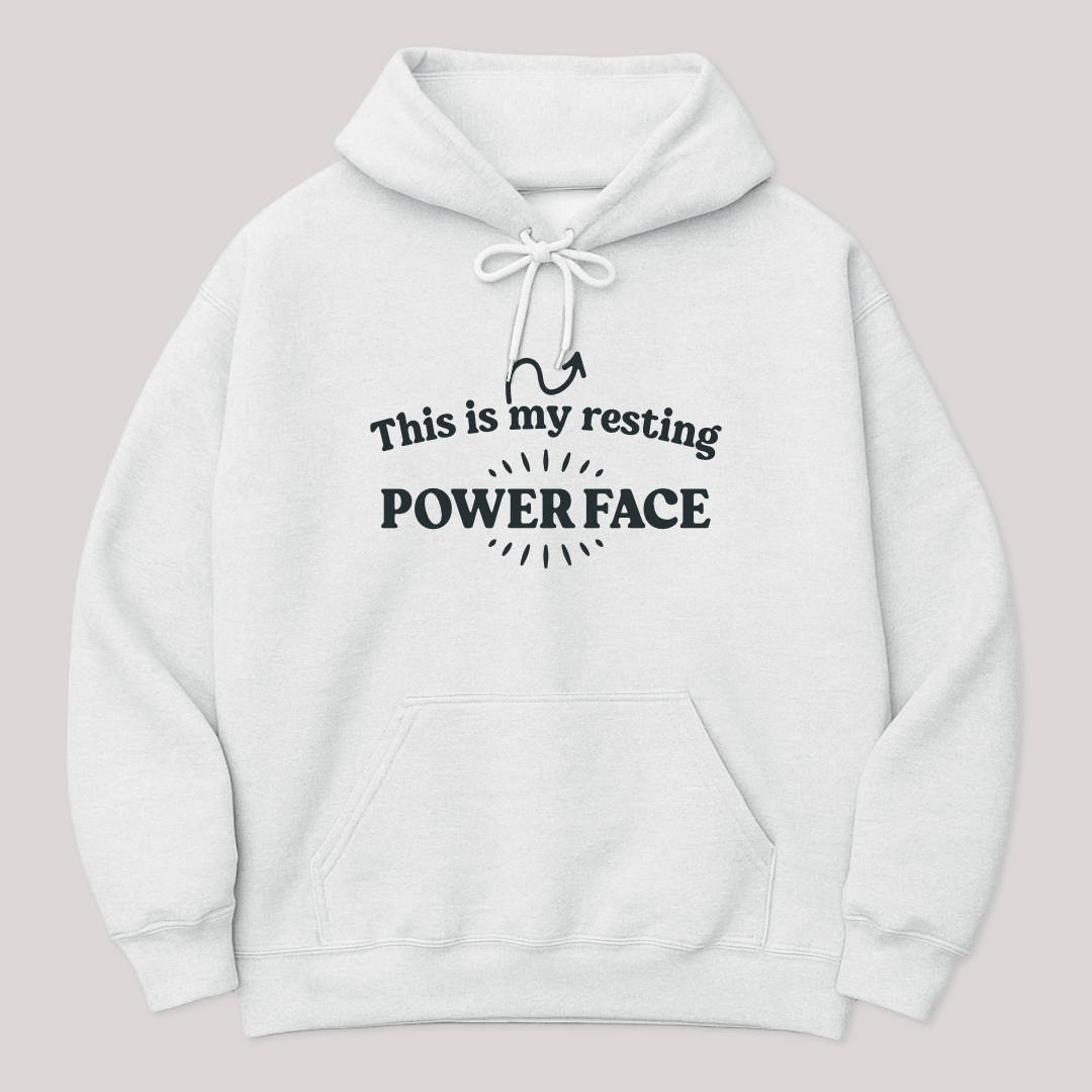 Resting Power Face Hoodie