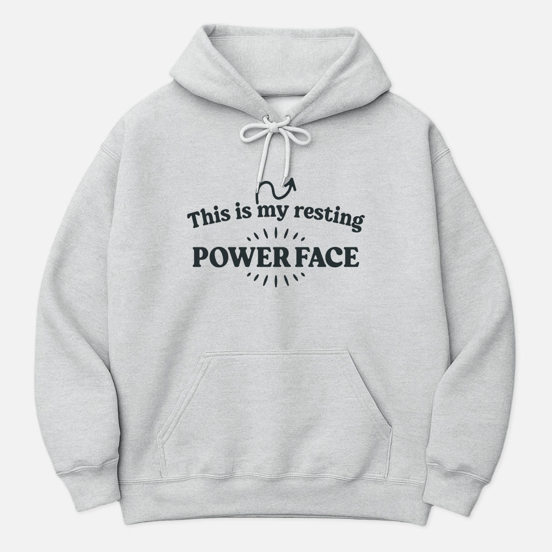 Resting Power Face Hoodie