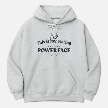 Resting Power Face Hoodie