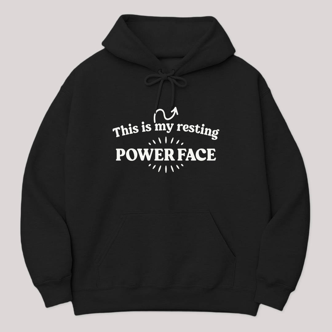 Resting Power Face Hoodie