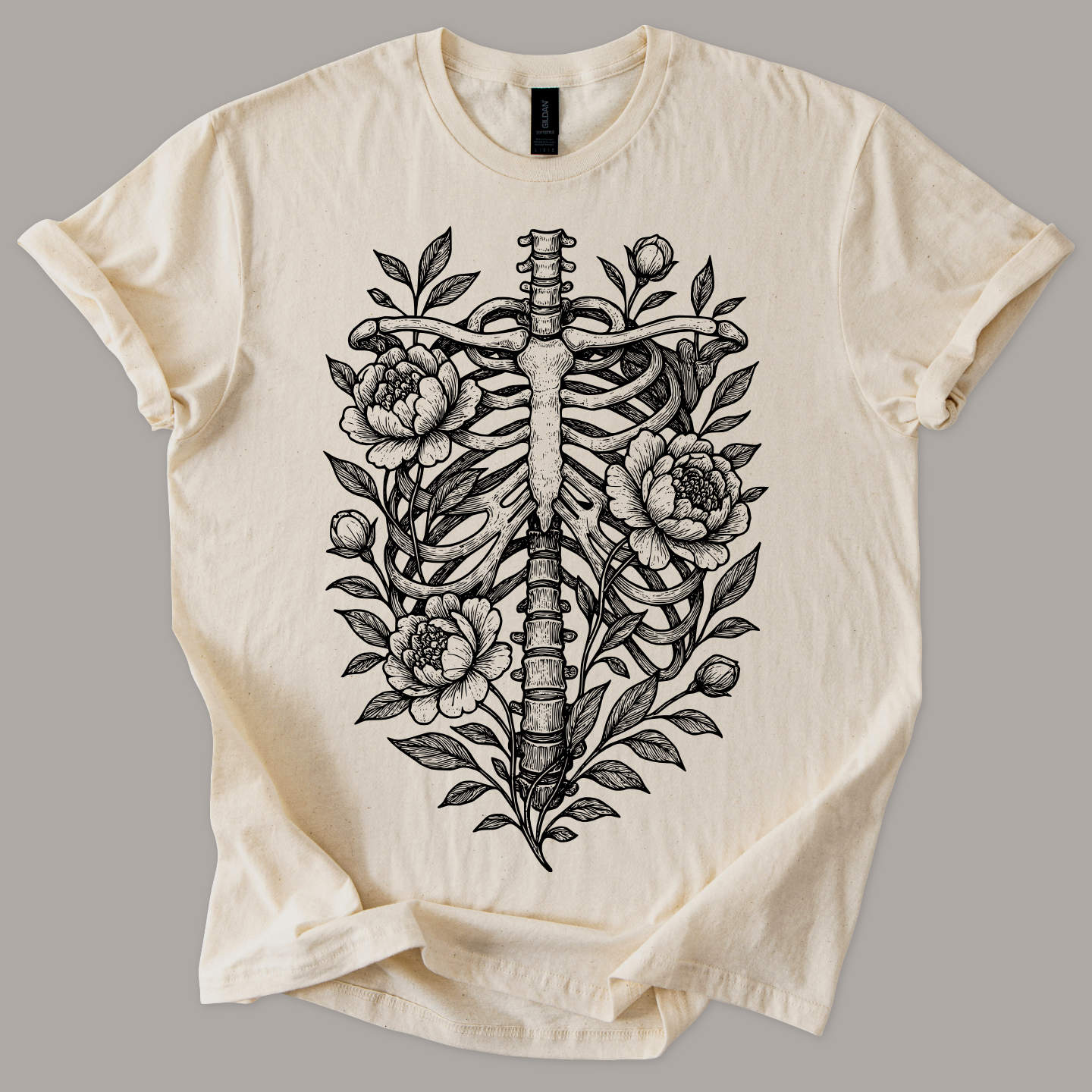 Floral Skeleton Tee
