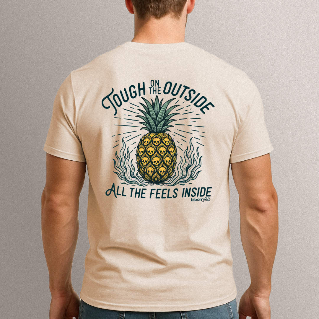 Two-Sided Pineapple Tee | Tough Outside, Feels Inside